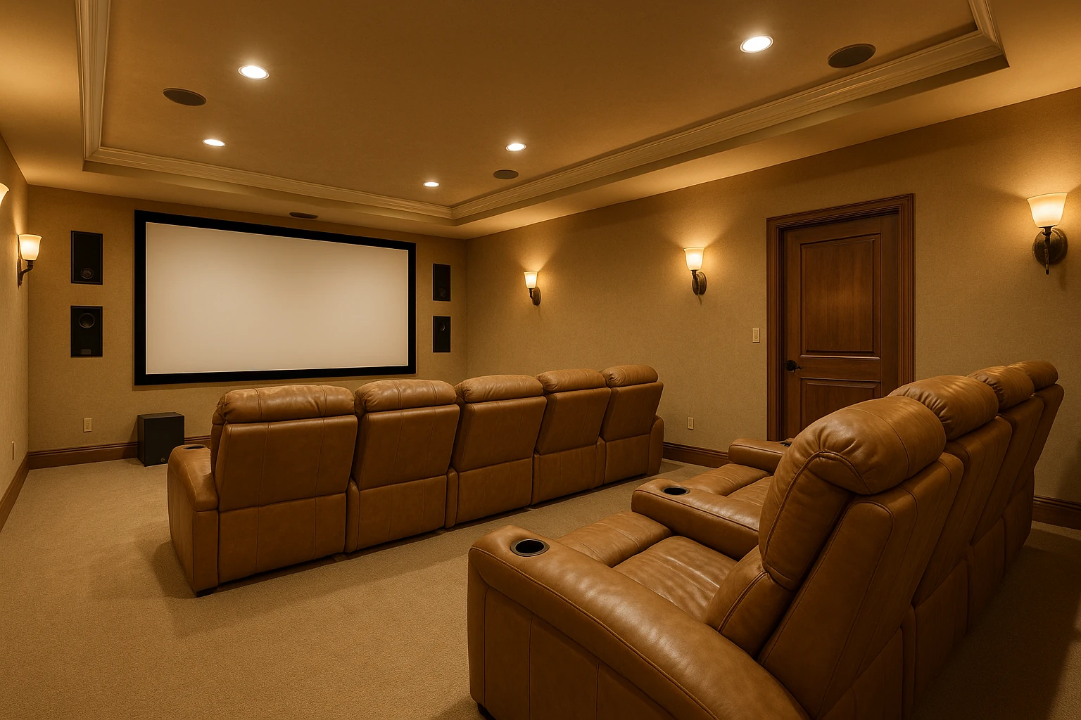 Kansas City Basement Finishing - Entertainment Room
