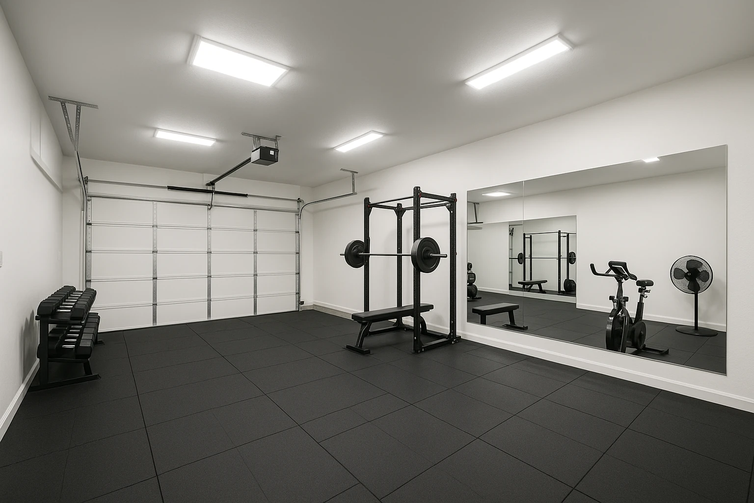 Kansas City Garage Conversion - Home Gym